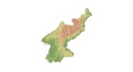 North Korea map 3d model