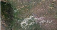 South Dakota relief map