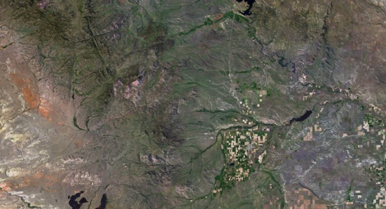 Topographic map Wyoming