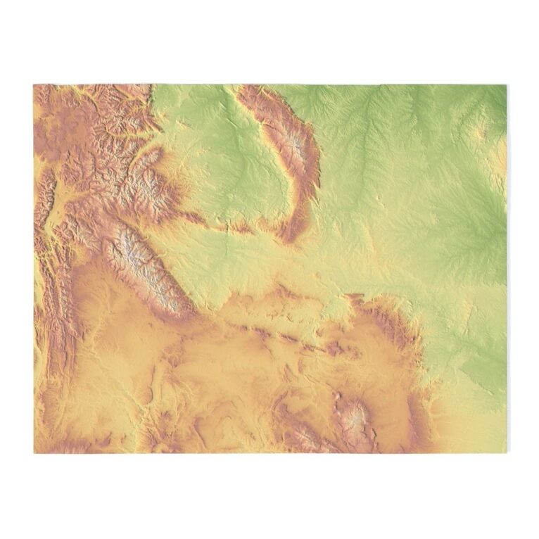 Wyoming 3D model terrain