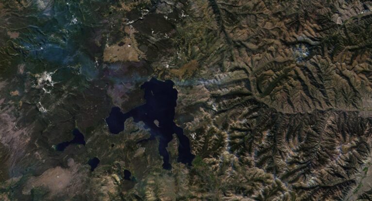 Wyoming relief map