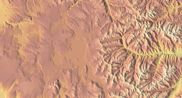Satellite textures of Wyoming
