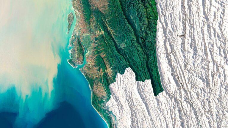 Bangladesh's relief map