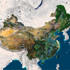 China 3D map