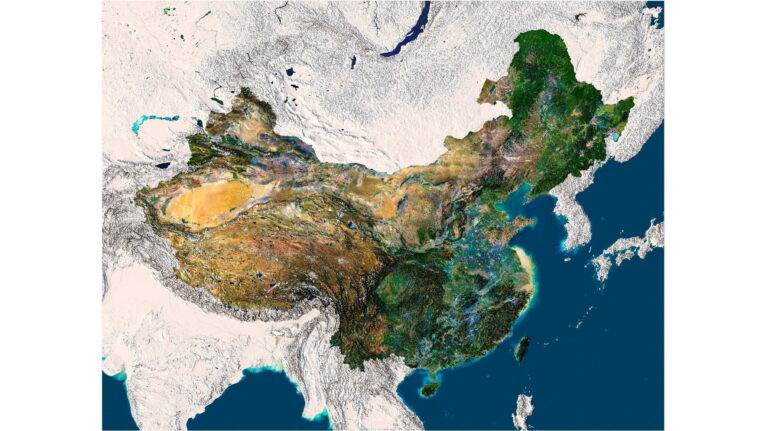 China 3D map