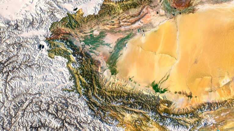 China relief map