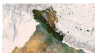 Satellite map of India