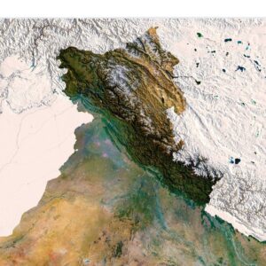 Satellite map of India