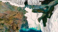 India relief map