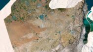 Large-format Israel 3D terrain map for home or office decor