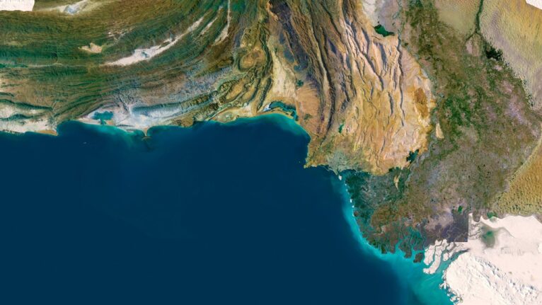 Pakistan relief map