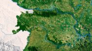 Serbia relief map