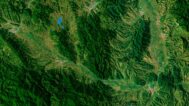 Satellite map of Serbia