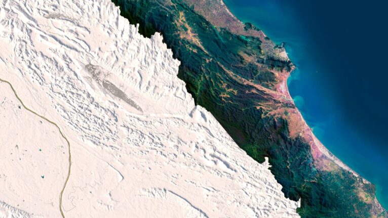 Vietnam relief map