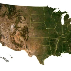 Map of 50 United States of America