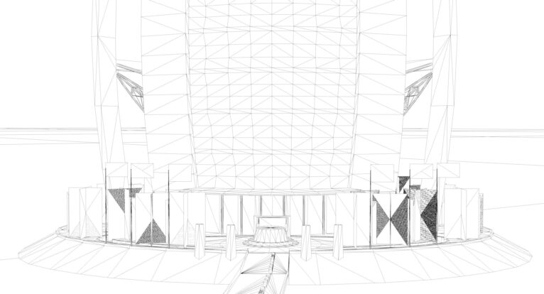 Burj Al Arab C4D mesh