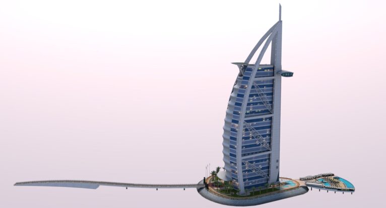 Breathtaking 3D Model: Burj Al Arab - Icon of Luxury