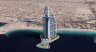 Burj Al Arab 3D Model - Detailed Close-Up View