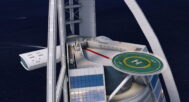 Burj Al Arab 3D model in C4D format