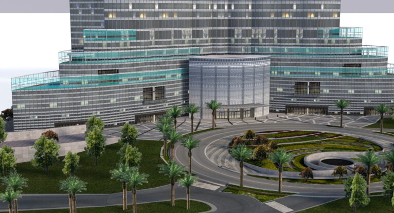 Burj Khalifa 3D Model - Architectural Marvel Perspective