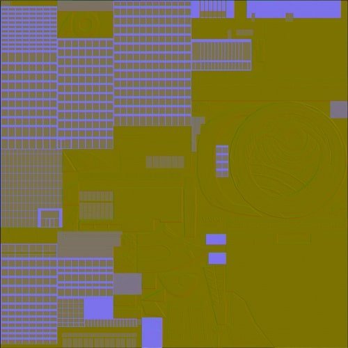 Burj Khalifa Dubai Normal Map