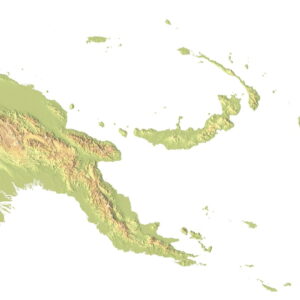 3D terrain model of Papua New Guinea