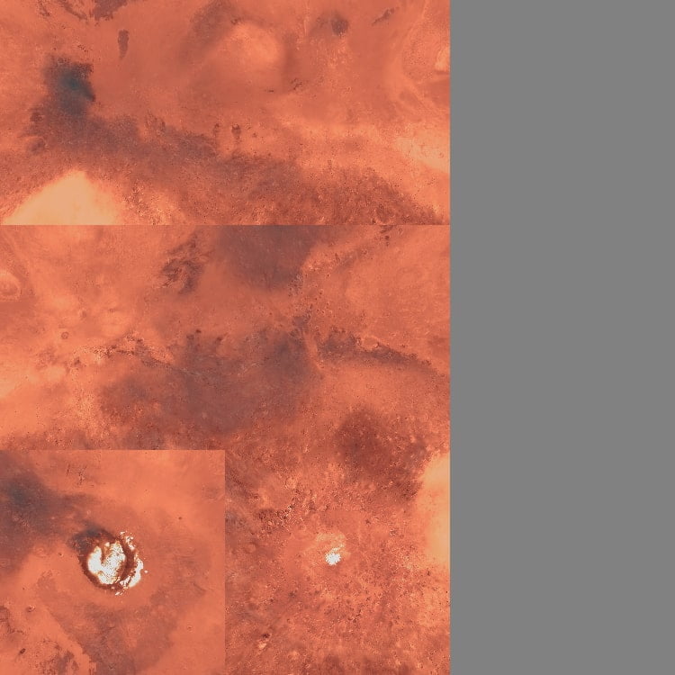 Mars 3D Model - Color Texture UV Mapping Mars 3D Model - Color Texture UV Mapping