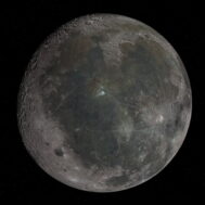 Complete 3D model of the Moon with high-resolution lunar surface textures.