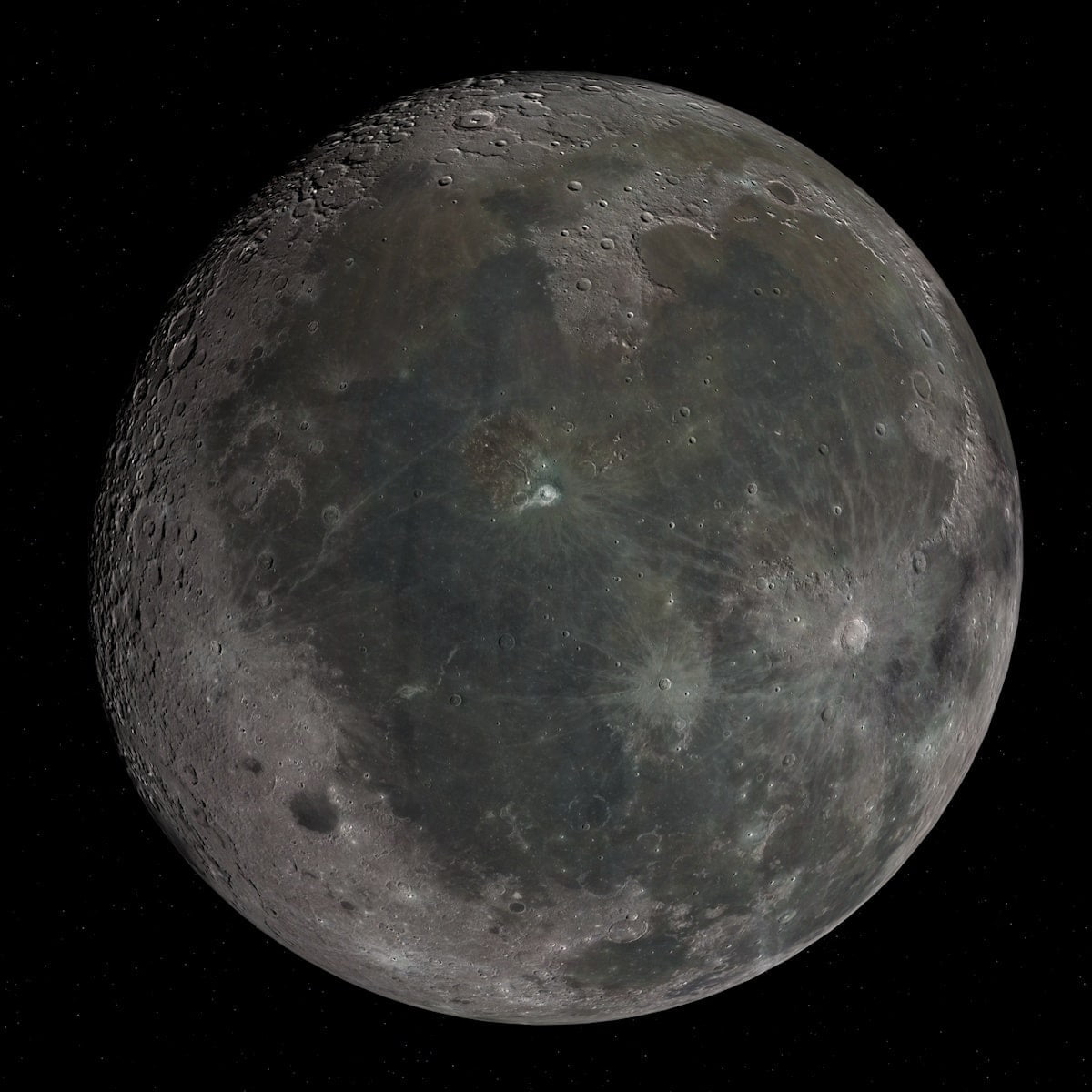 Full 3D Model of the Moon Complete 3D model of the Moon with high-resolution lunar surface textures.
