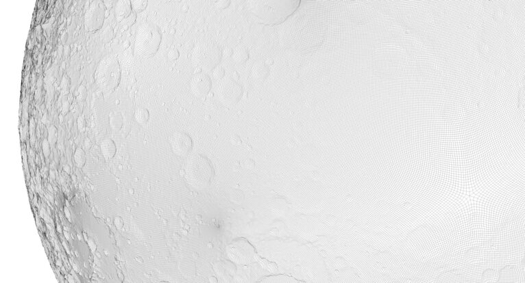 Moon cnc relief models