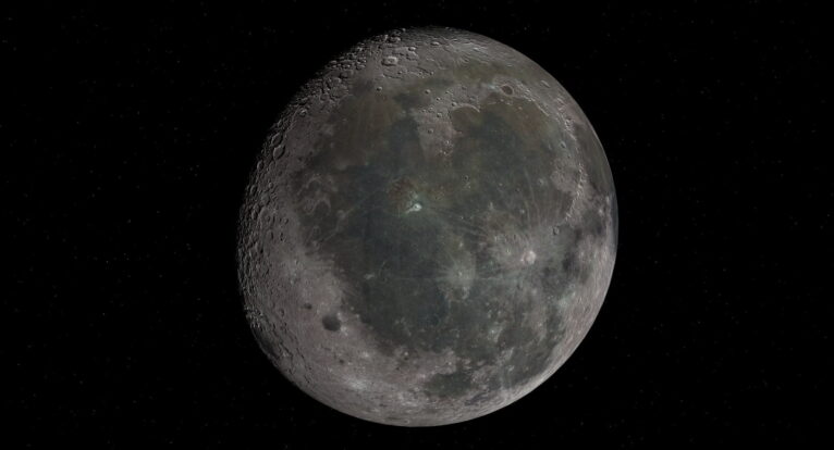 3D model of the Moon’s surface used for educational and scientific research.