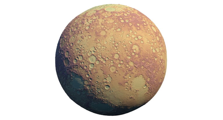A finished 3D printed Moon replica, perfect for astronomy or decor.