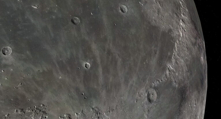 Moon 3D model terrain