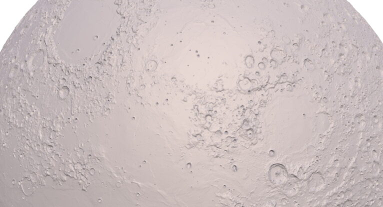 Digital 3D model of the Moon in STL format for high-quality printing.