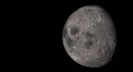 Moon relief map