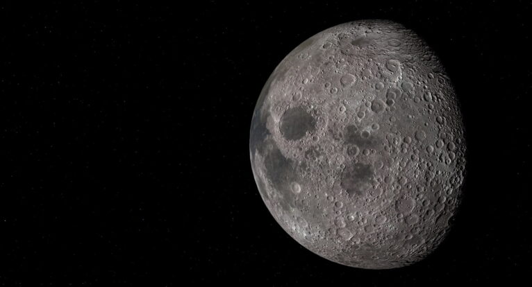 Moon relief map
