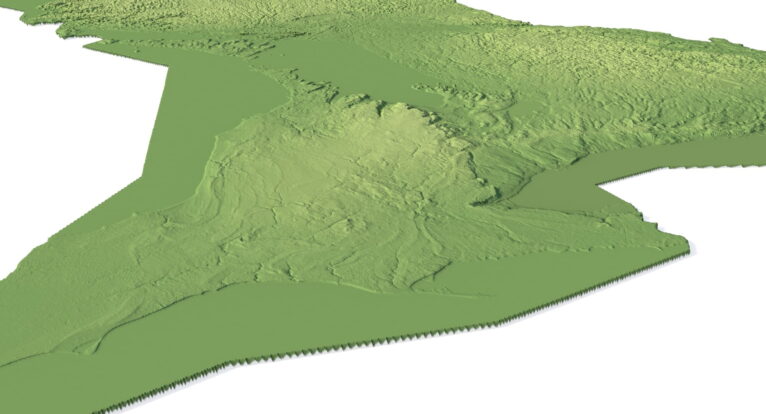 Ontario relief map
