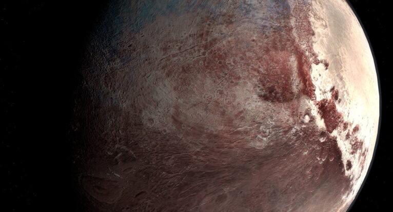 Pluto 3D elevation model
