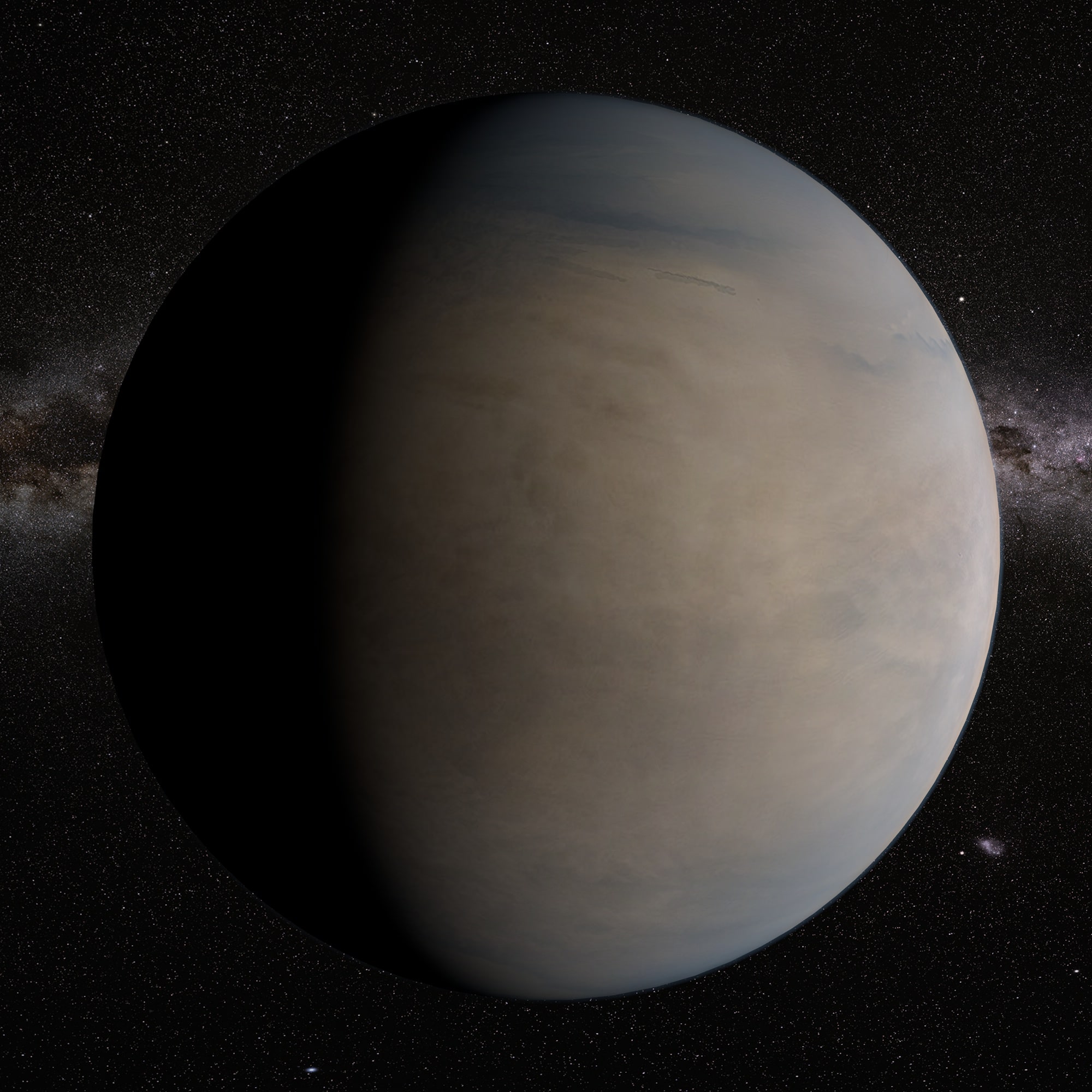Venus Planet 3D Model – Full View Full 3D view of Venus showcasing the planet's surface and atmospheric details.