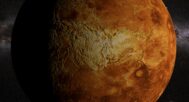 High-resolution Venusian texture applied to the 3D model of Venus for detailed surface representation.