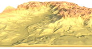 Zion Canyon 3D elevation model