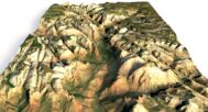 Zion Canyon relief map