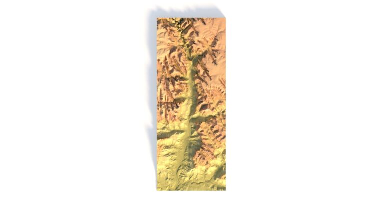 Zion Canyon STL model