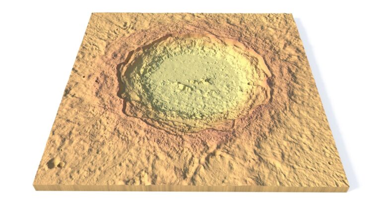 Copernicus Lunar Crater 3D map