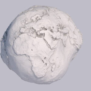 Artistic Earth Geoid 3D Model