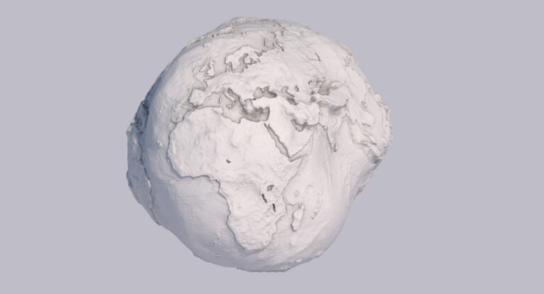 Artistic Earth Geoid 3D Model