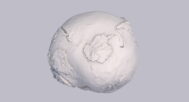 Artistic Earth gravity field model with enhanced visual relief