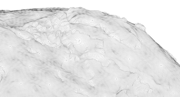 Geoid art STL model designed for decorative 3D printing
