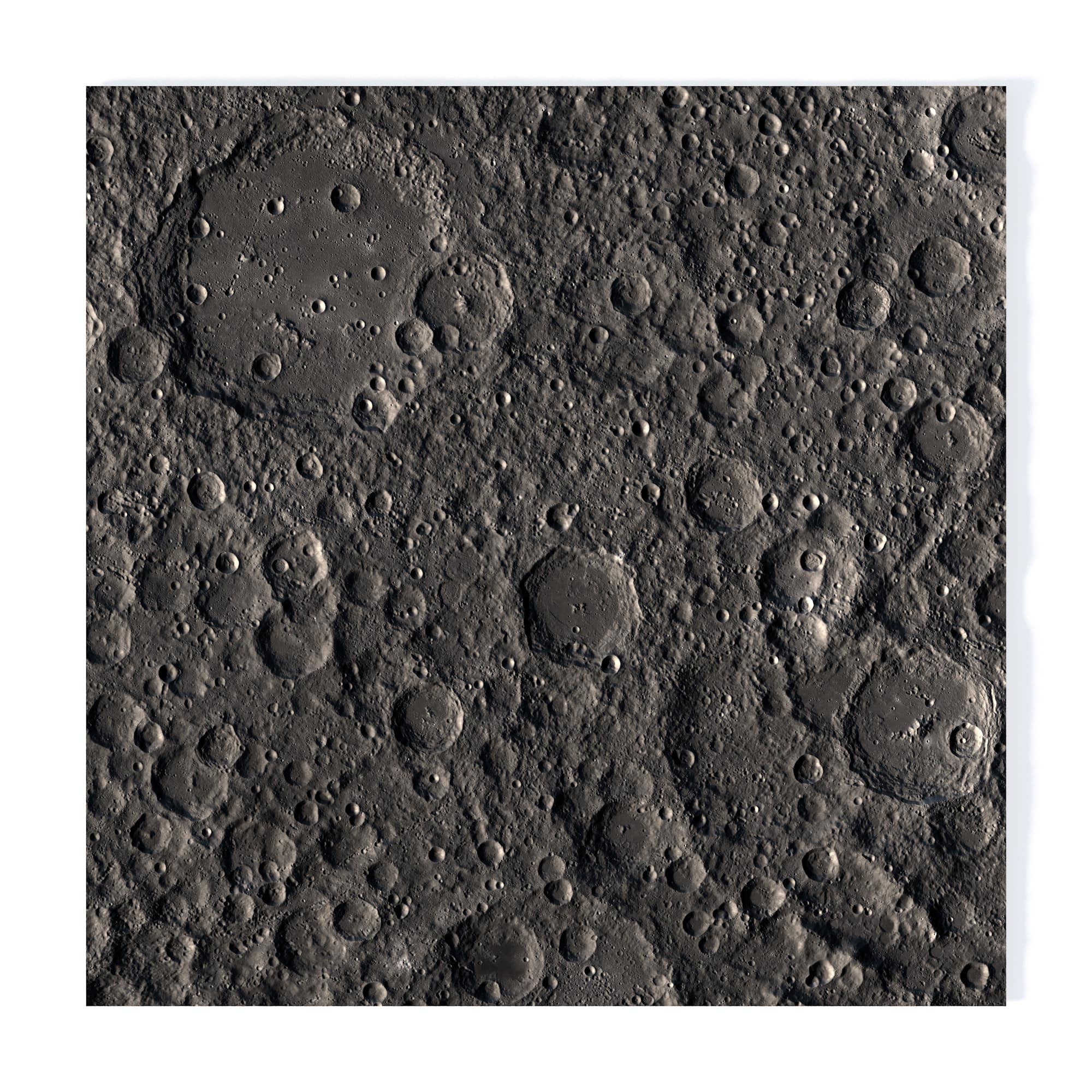 Moon surface STL model Moon surface STL model