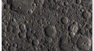 Moon surface 3D map